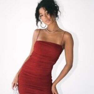 Princess Polly Tara Mini Dress Size 4 Red